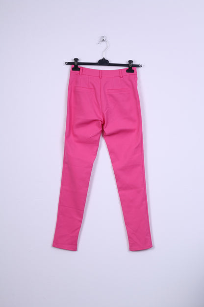 Novità Pantaloni eleganti da donna Ryłko 34 XS Rosa Cotone Chic