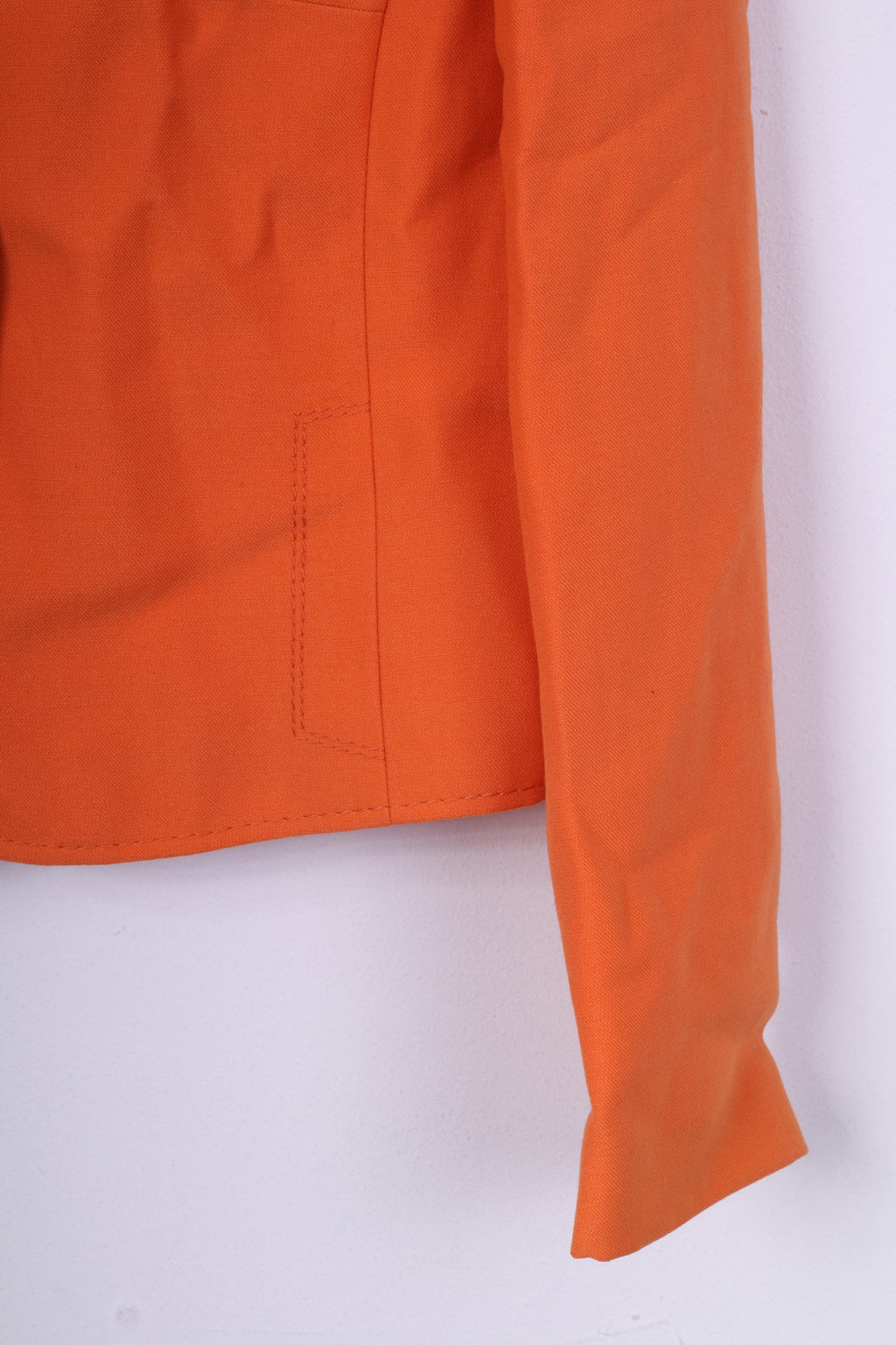 Giacca trevira da donna 40 M blazer monopetto arancione vintage 