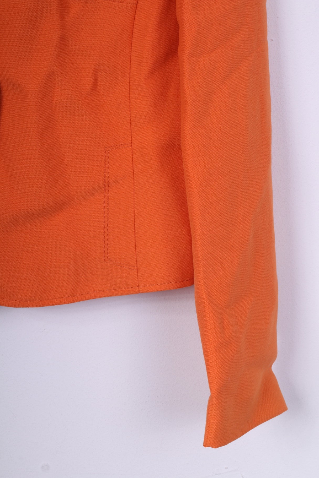 Giacca trevira da donna 40 M blazer monopetto arancione vintage 