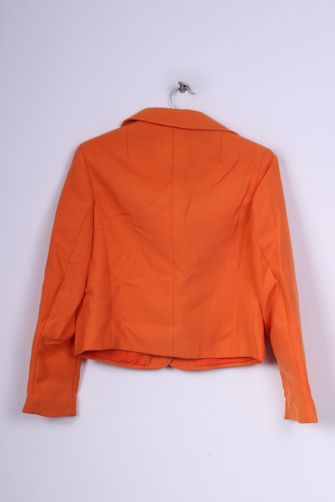 Trevira Womens 40 M Blazer Single Breasted Orange Jacket Vintage