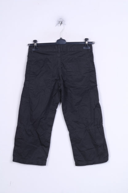 Detroit Boys 164 Black Capri Shorts Cotton Casual Trousers