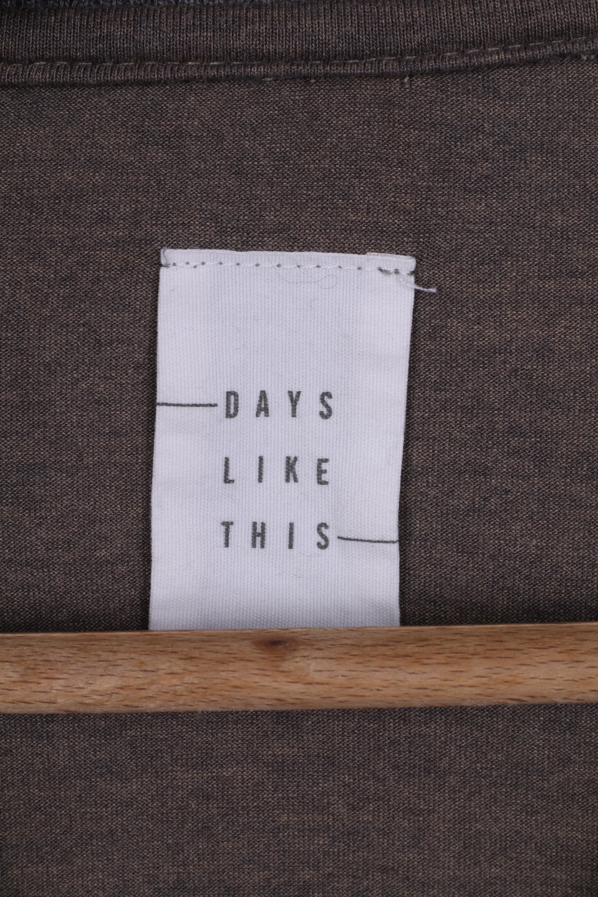 DAYS LIKE THIS Chemise L Femme Manches Longues Gris Col Rond Rayé