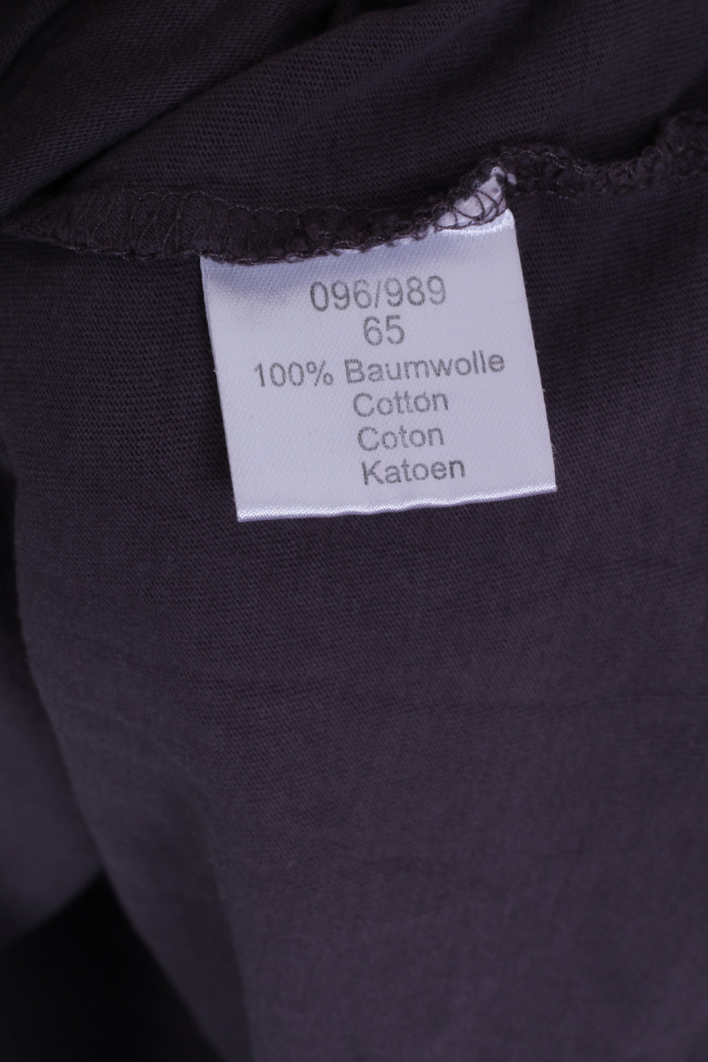 John F.Gee T-shirt col rond en coton taupe pour homme 48/50 L