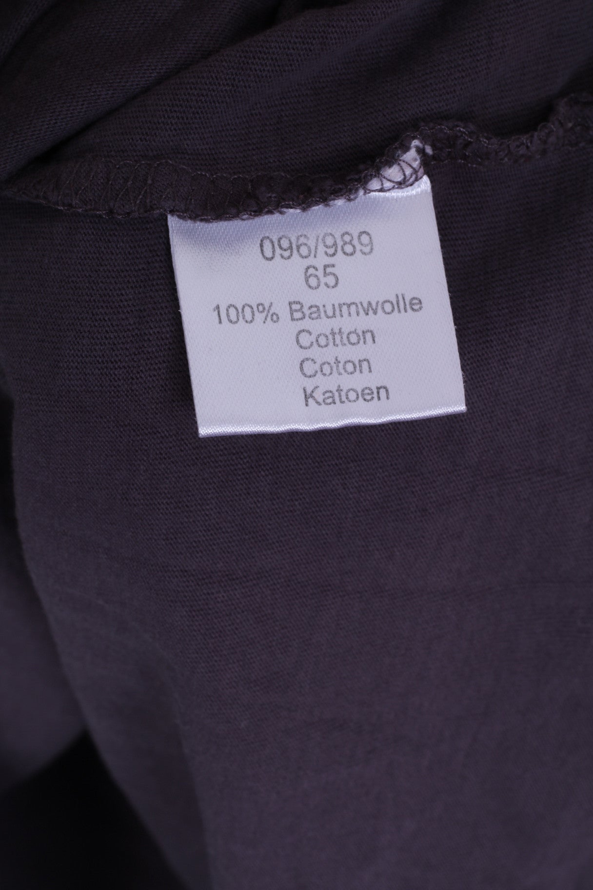 John F.Gee T-shirt col rond en coton taupe pour homme 48/50 L