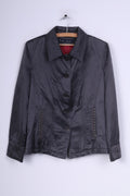 Giacca blazer M da donna blu Willi's Life Seta di cotone lucido monopetto grigio 
