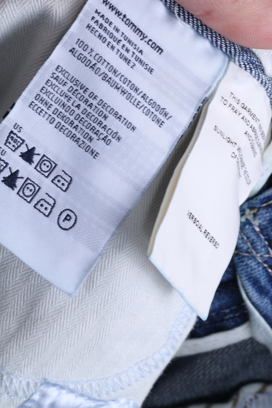 Nouveau Hilfiger Denim Femme W26 L34 Pantalon Denim Jeans Coton Bleu