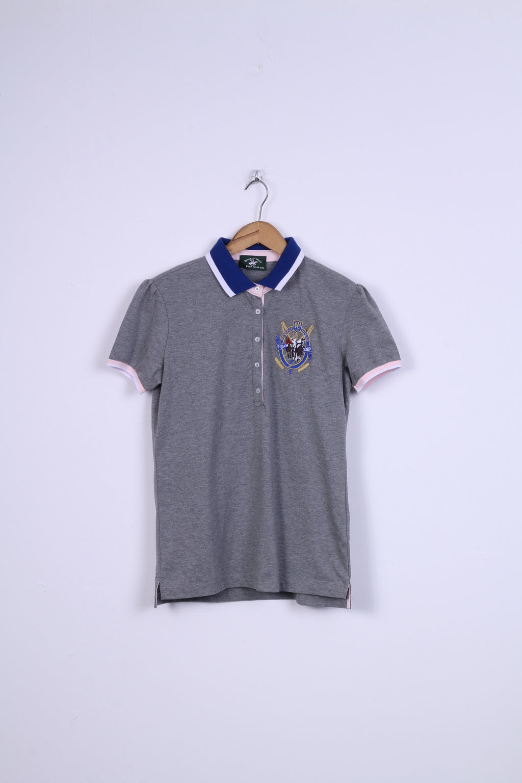 Beverlly Hills Polo XXL Femme Gris Manches Courtes Coton