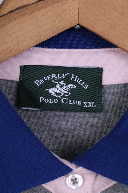 Beverlly Hills Polo XXL Femme Gris Manches Courtes Coton