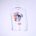 Disney Boys 158 12-13Age Shirt Graphic Mickey White Long Sleeve Cotton