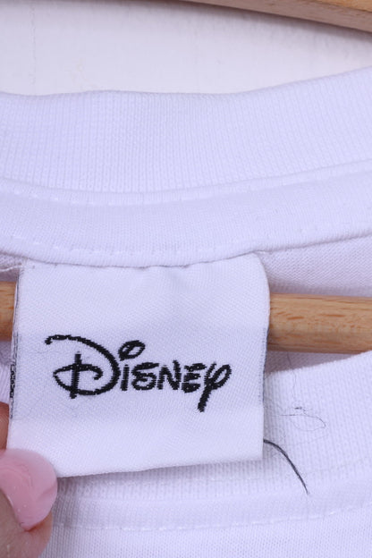 Disney Ragazzi 158 12-13Age Camicia grafica Topolino bianco a maniche lunghe in cotone 