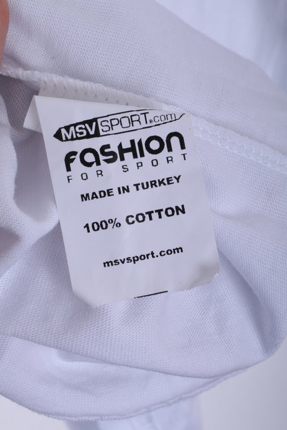 Official Merchandise Mens M T-Shirt White Crew Neck Wanderers Fc