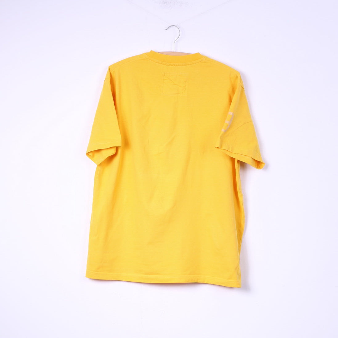 Champion T-Shirt Graphique L Homme Jaune Coton Top Ras du Cou 