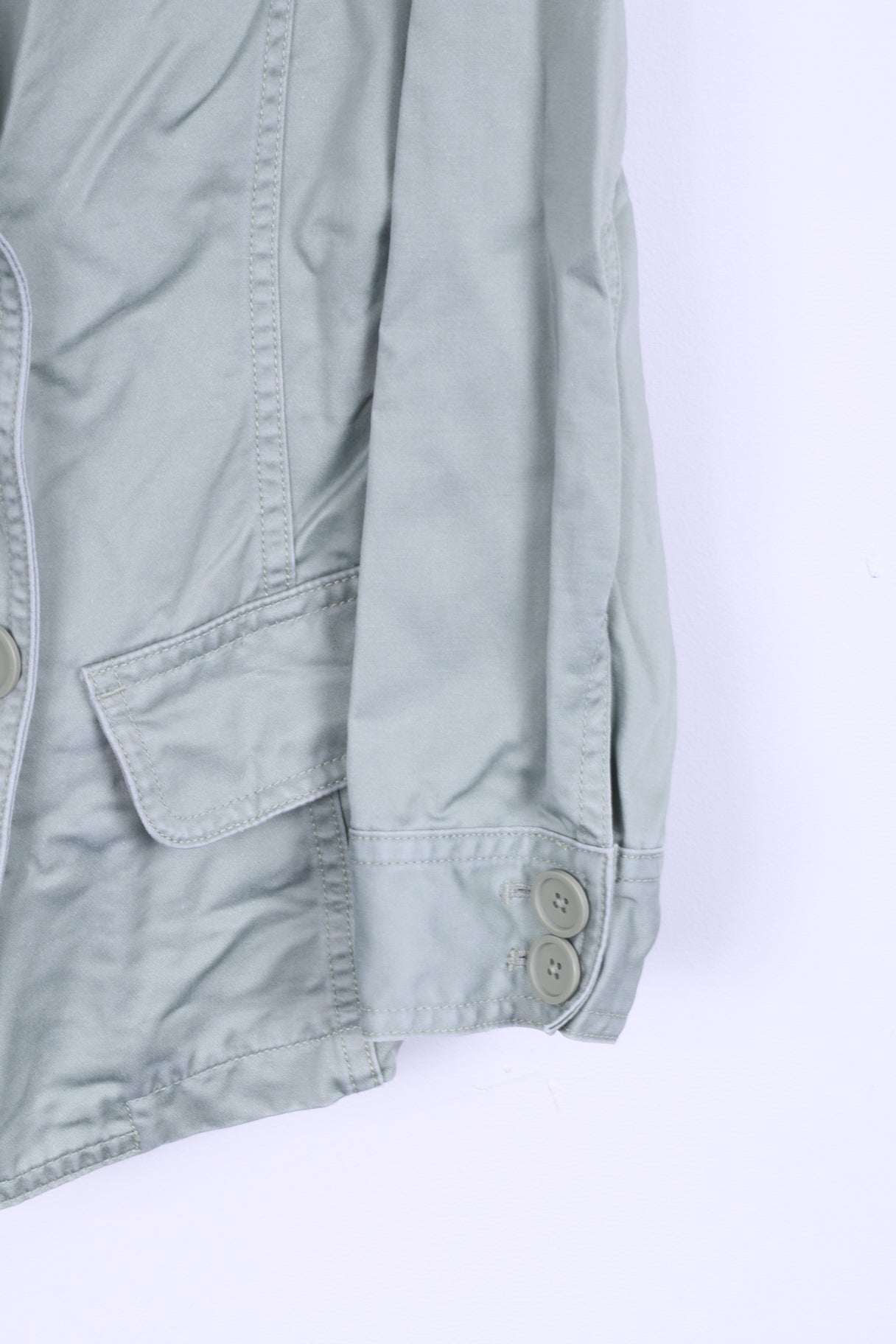 GAP Veste S Femme Aqua Marine Blazer Double Boutonnage en Coton