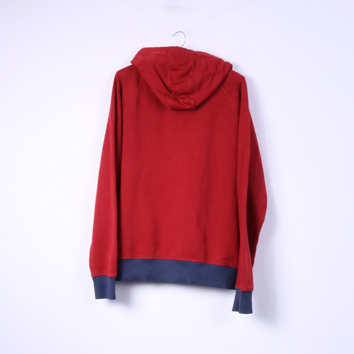 Original Penguin Mens XL Sweatshirt Red Hooded Full Zipper Sportswear Top