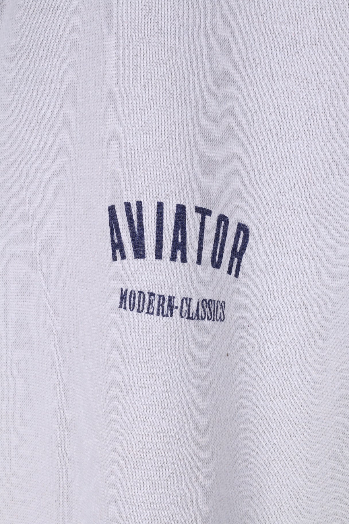 Aviator Mens S Sweatshirt Zip Neck Jumper Modern -Classic Top