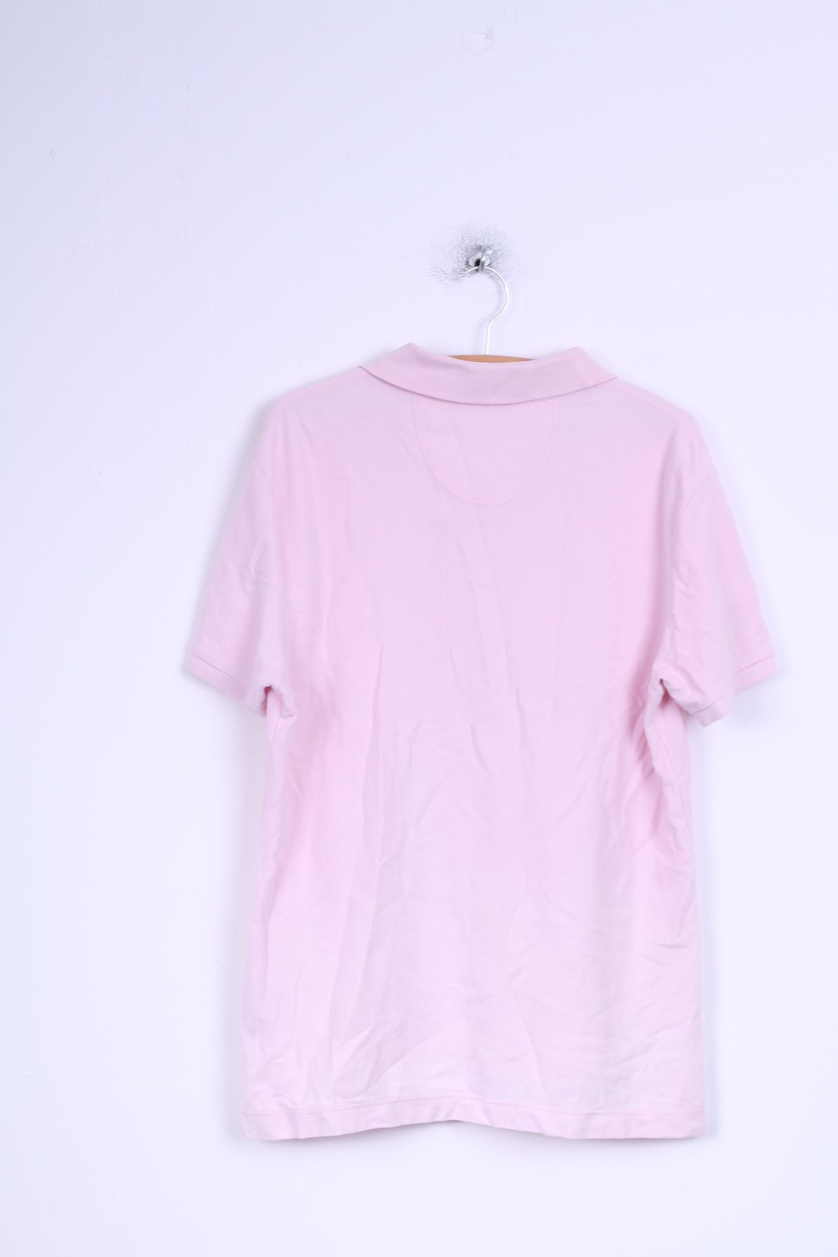 Barbour Mens XL Polo Shirt Pink Sporting Polo Detailed Buttons Cotton