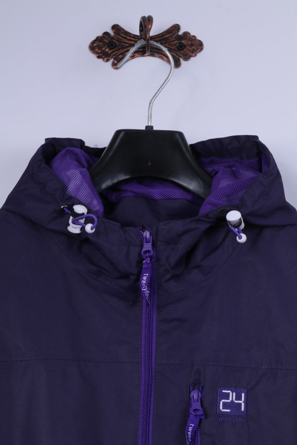 Twentyfour Women 46 XXL Jacket Purple Seatlle Hooded Outdoor Zip Up Top