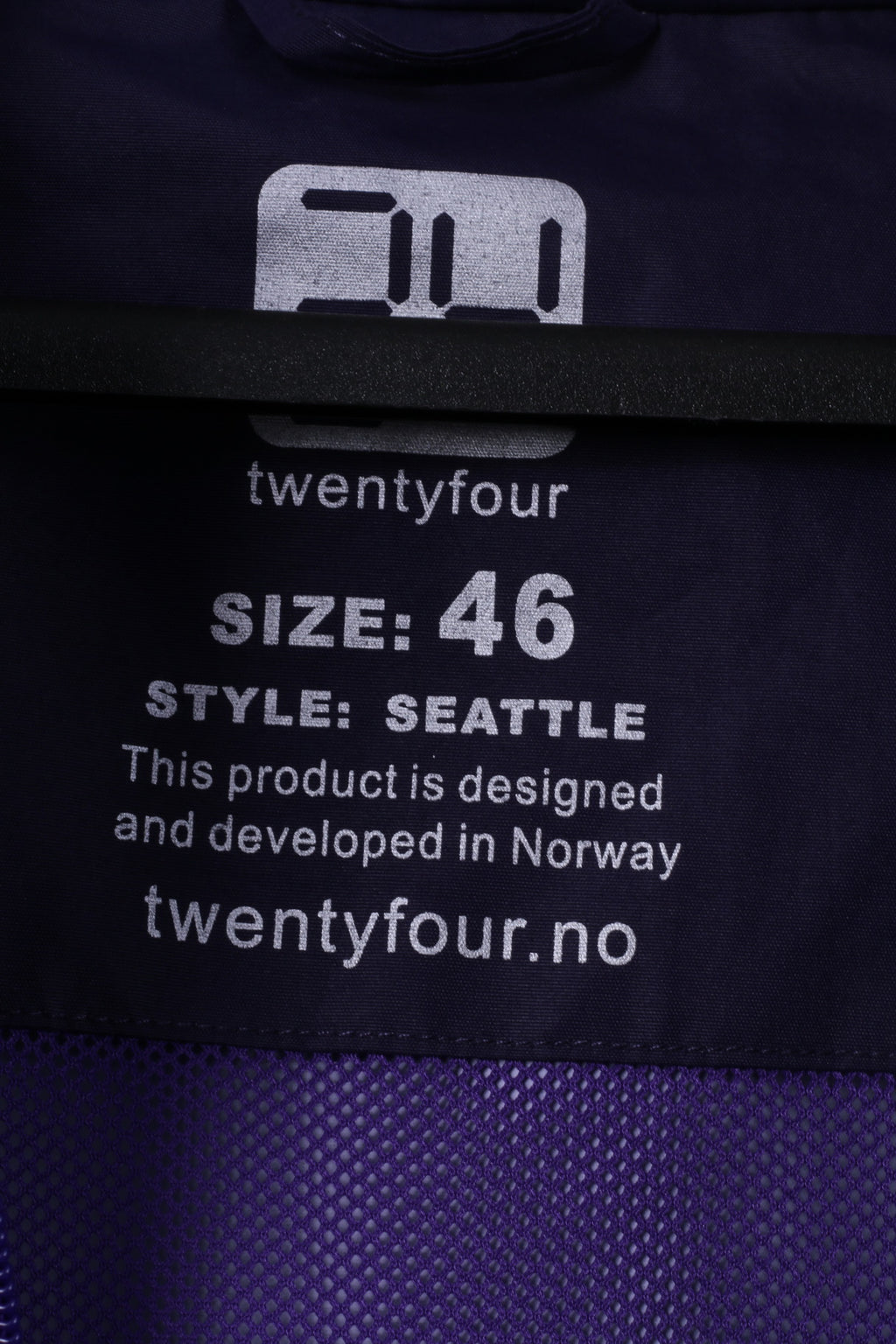 Twentyfour Women 46 XXL Jacket Purple Seatlle Hooded Outdoor Zip Up Top