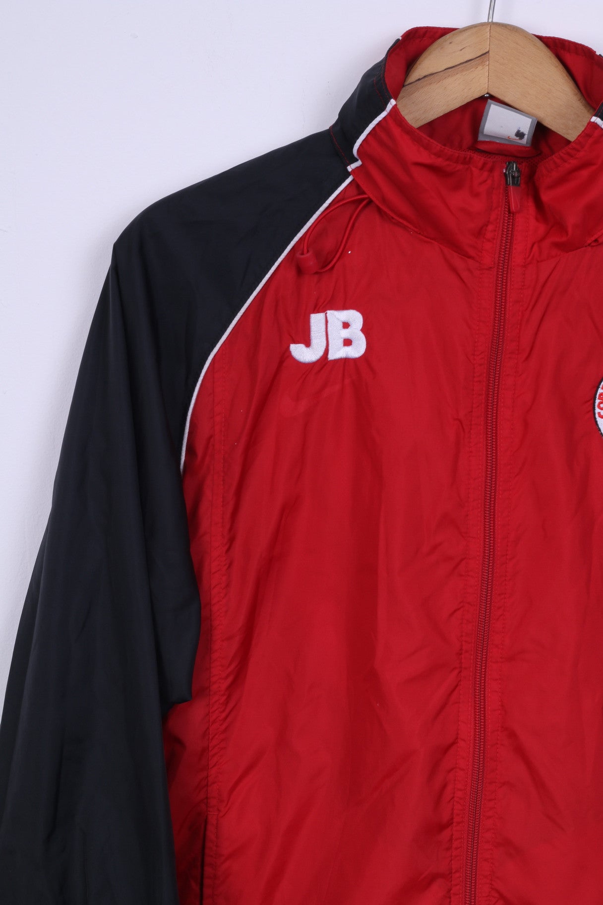 Nike Core Mullen Utd Veste de survêtement S pour homme en nylon rouge avec capuche cachée imperméable