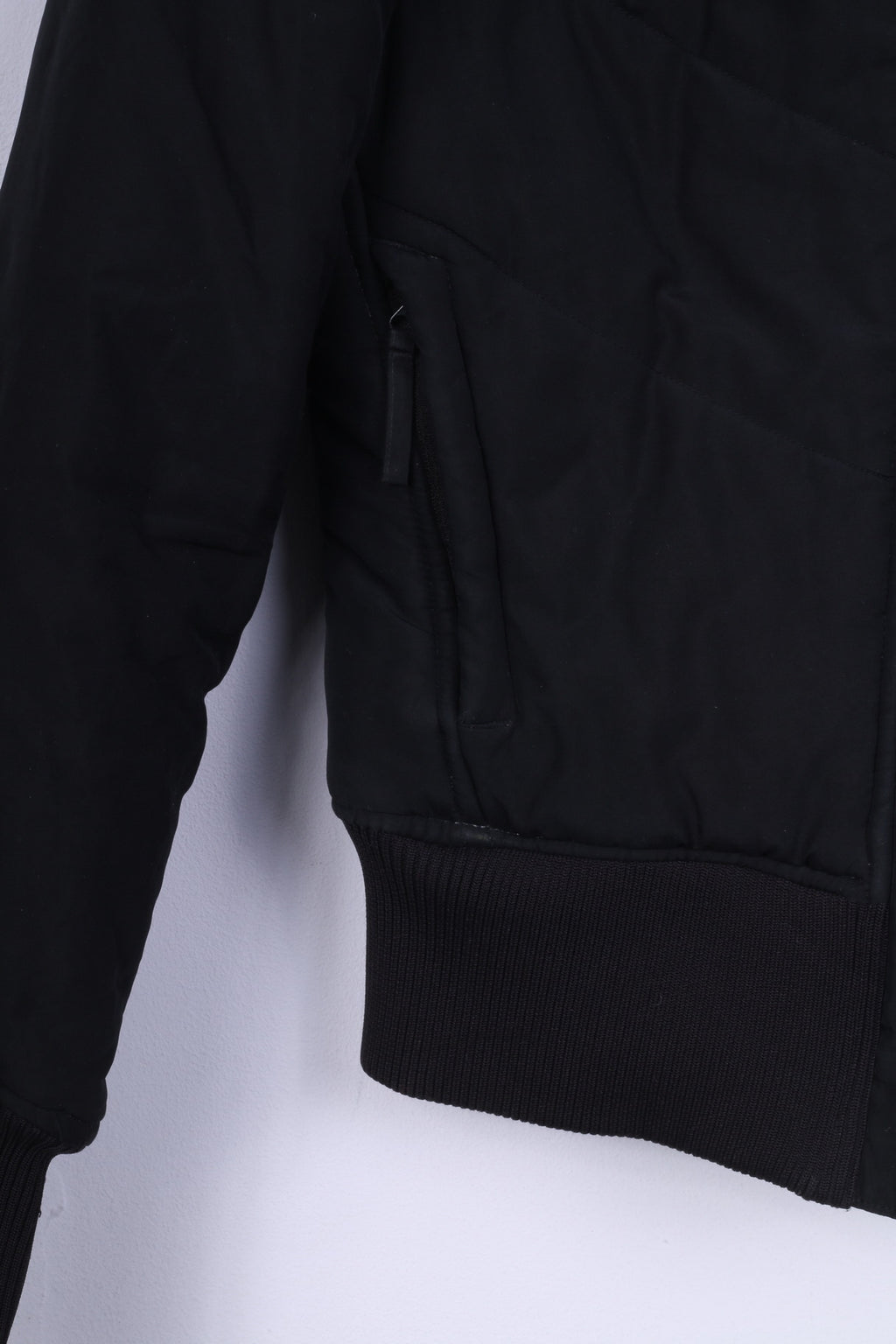 Giacca Reebok Donna 36 S Nera imbottita con cappuccio e zip calda