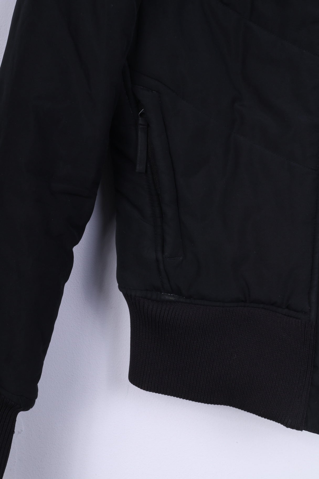 Giacca Reebok Donna 36 S Nera imbottita con cappuccio e zip calda