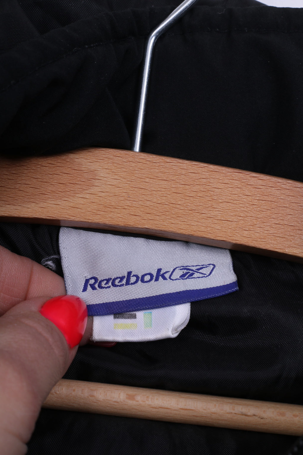 Giacca Reebok Donna 36 S Nera imbottita con cappuccio e zip calda