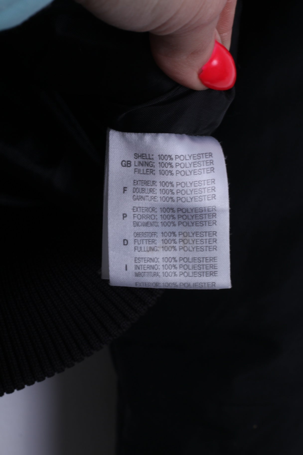 Giacca Reebok Donna 36 S Nera imbottita con cappuccio e zip calda