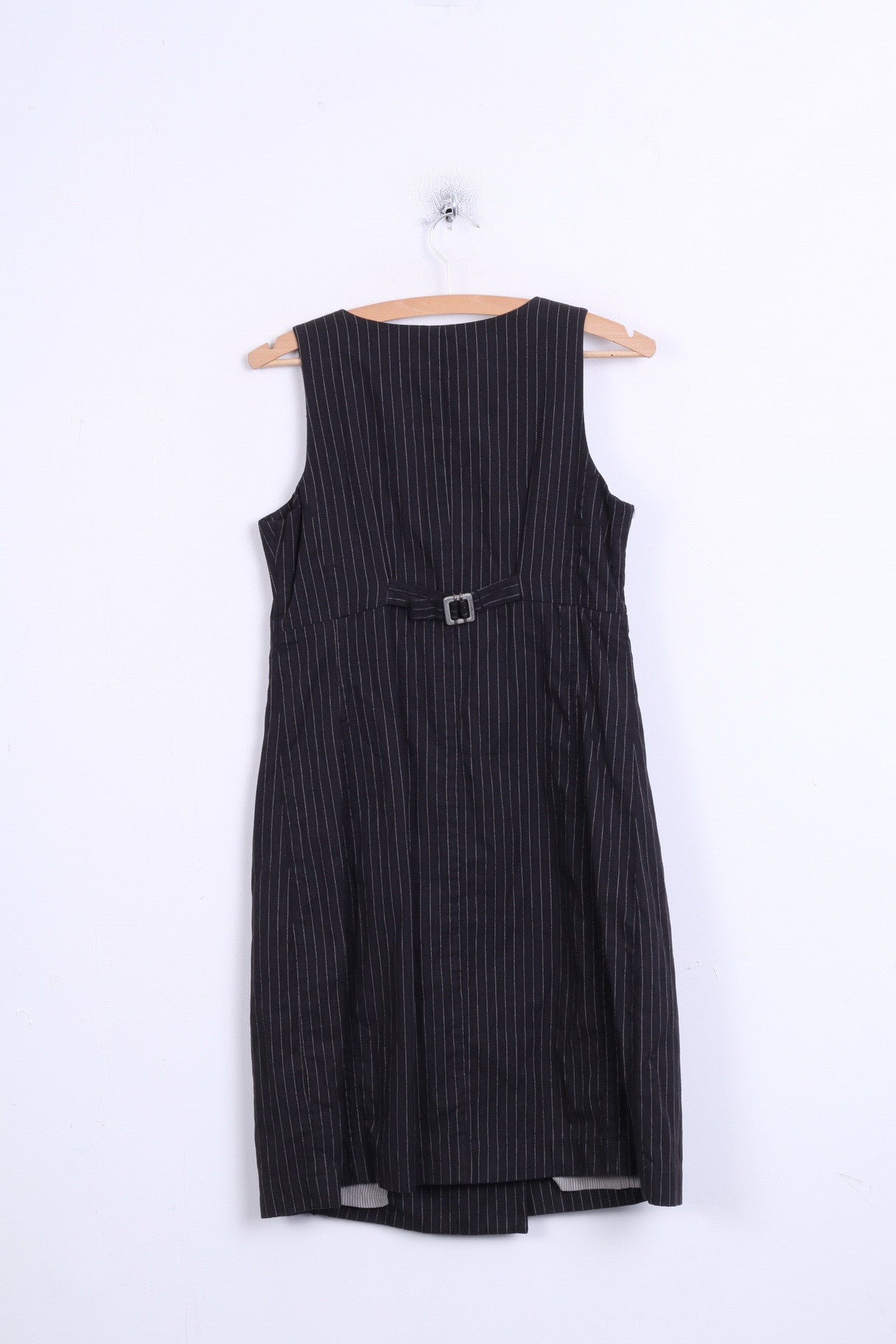 New DRANELLA Womens 36 S Dress Navy Striped Pencils - RetrospectClothes