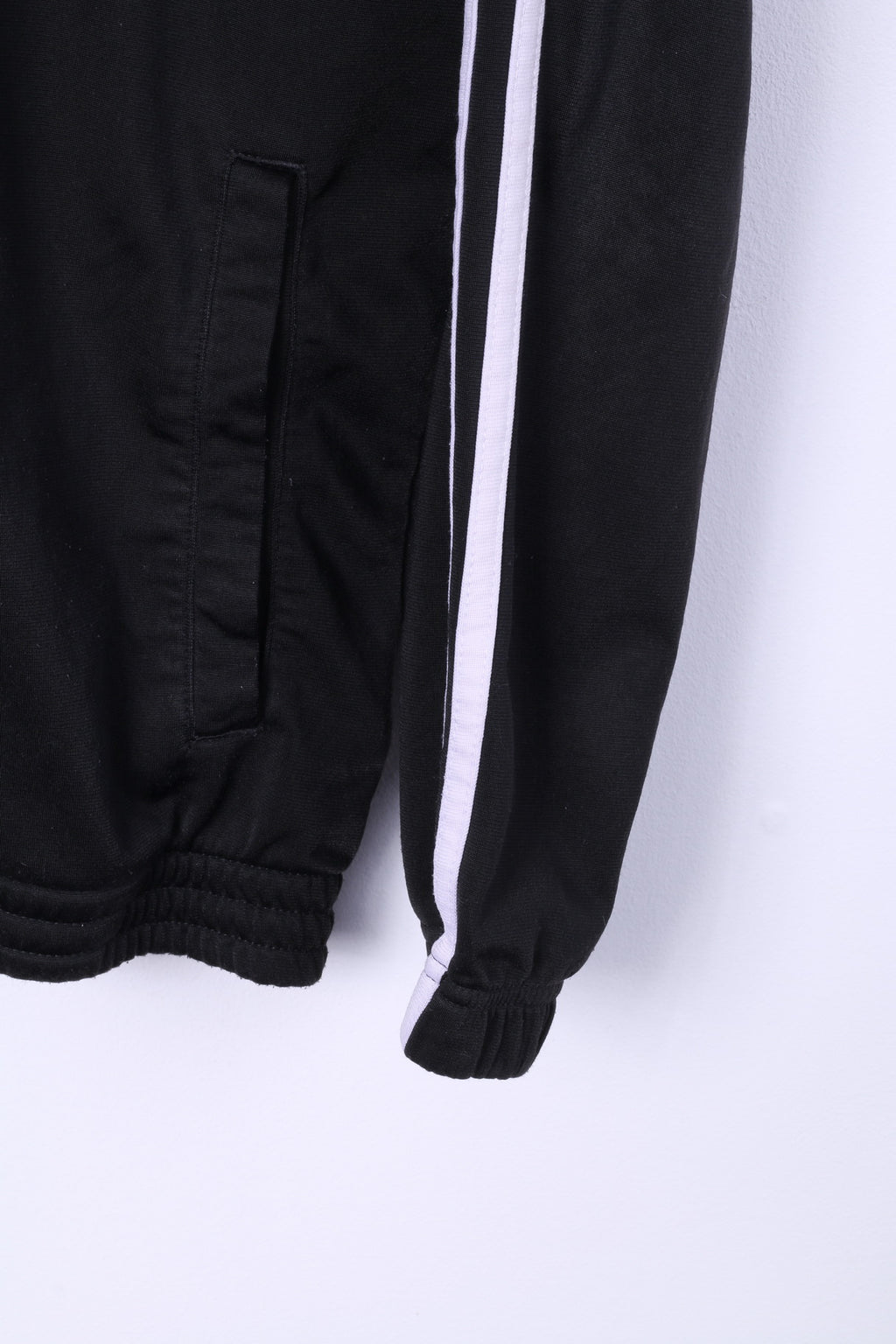 Adidas Mens M Sweatshirt Full Zipper Noir Sportswear Brillant Track Top 
