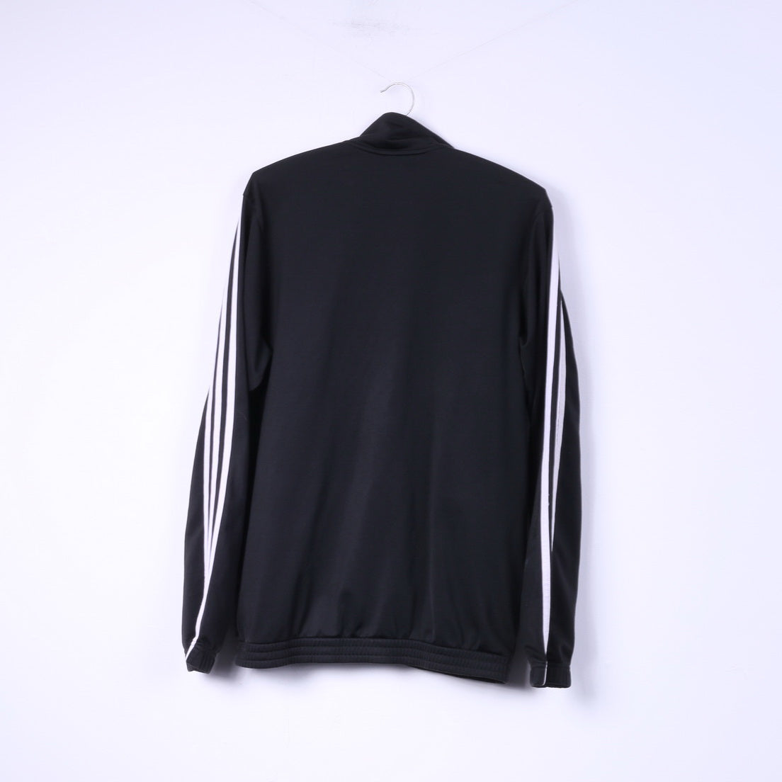 Adidas Mens M Sweatshirt Full Zipper Noir Sportswear Brillant Track Top 