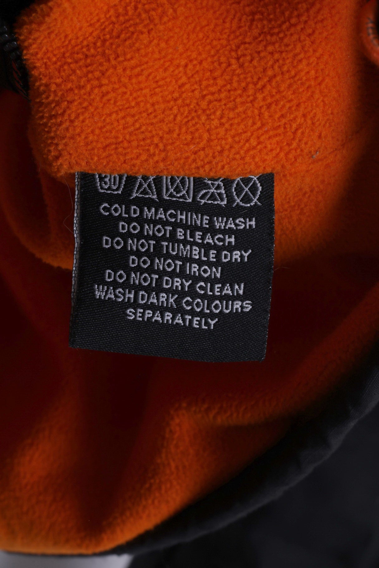 Giacca da donna Superdry L (M) in nylon nero con dettagli arancioni Giacca a vento con 3 cerniere