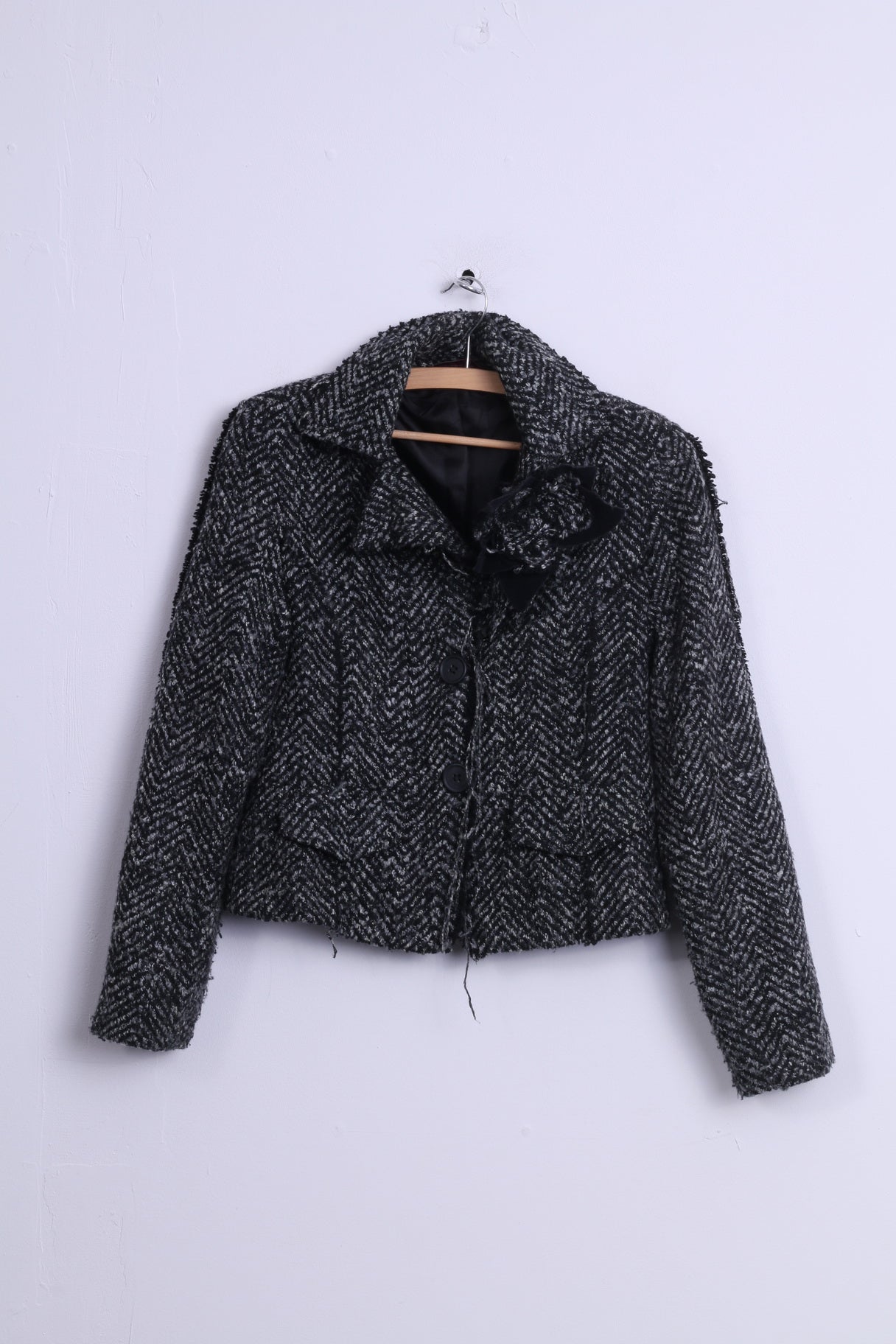 Giacca da Donna in Acrilico Grigio Italia Rinascimento Giacca Monopetto