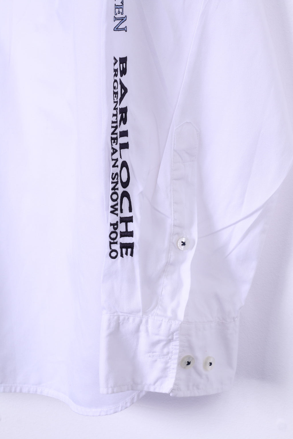 Van Santen &amp; Van Santen Chemise décontractée XL pour homme Blanc Polo à manches longues Moscou Top 