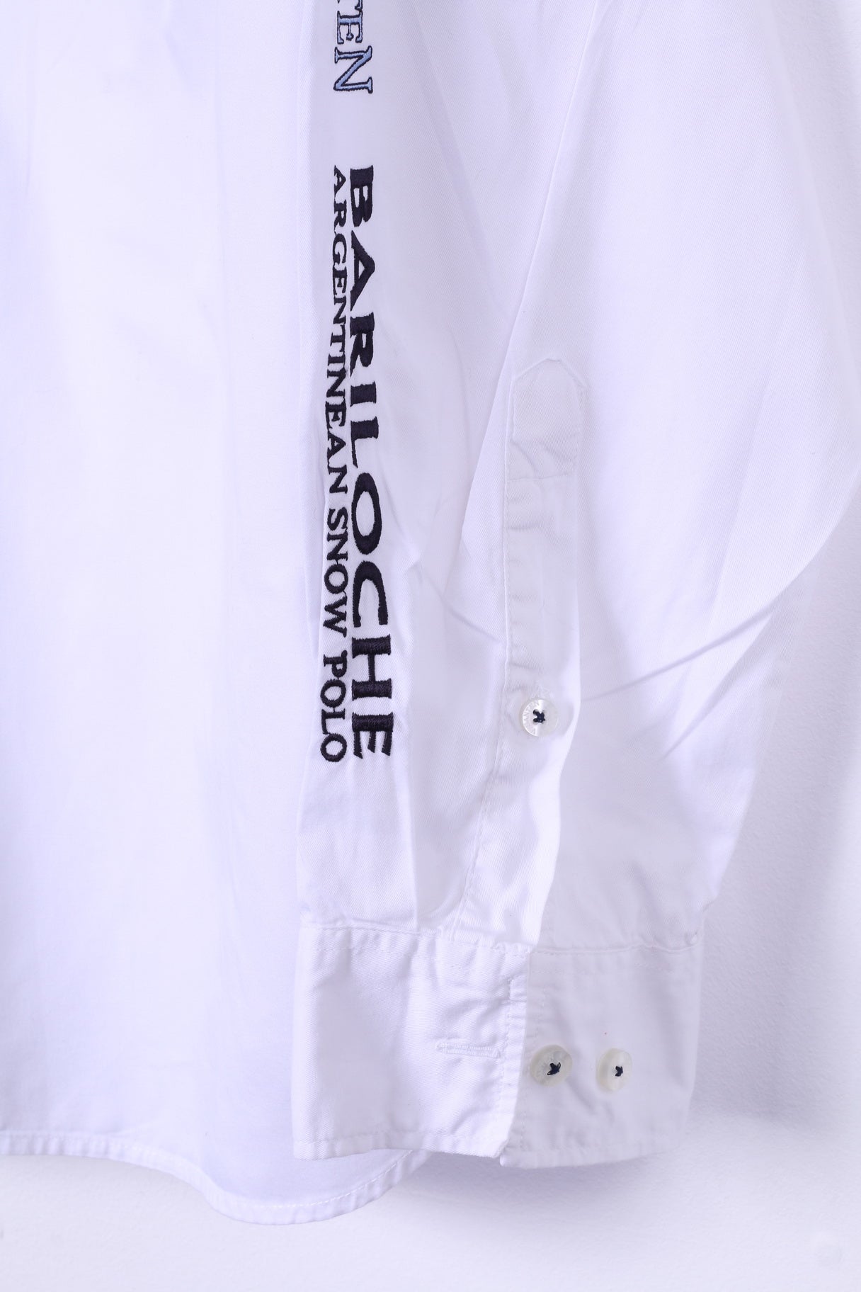 Van Santen &amp; Van Santen Chemise décontractée XL pour homme Blanc Polo à manches longues Moscou Top 