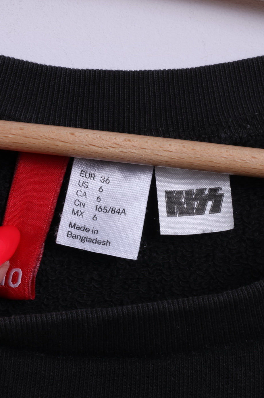 Divided Womens 10 36 S Sweatshirt Black Cotton Kiss Music Graphic