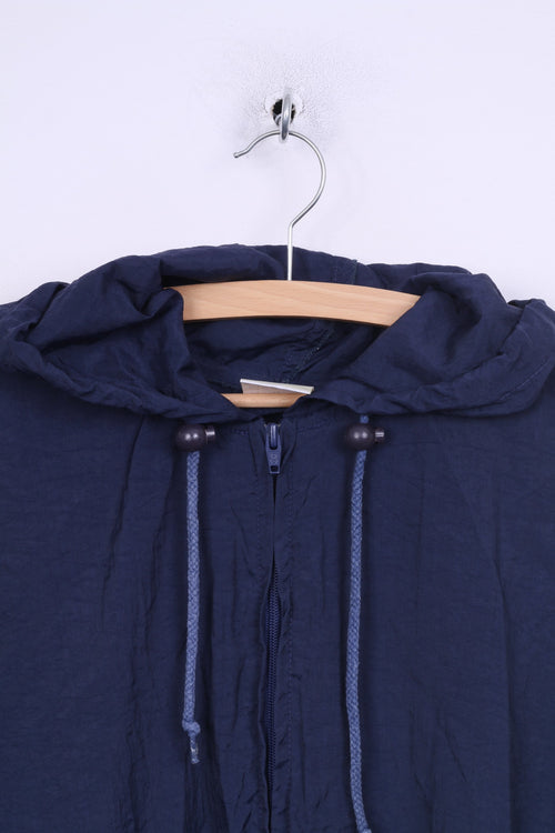 Casual Womens 40 L Parka Rain Jacket Full Zipper Nylon Waterproof Hooded Lightweight Nylon Vintage