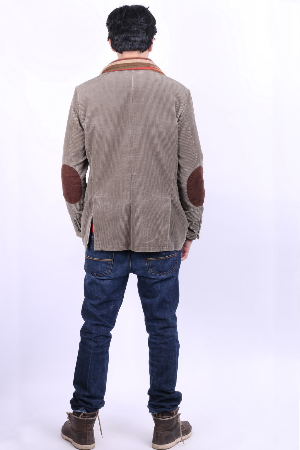 Cottonfield Active Wear Mens 48 S/M Corduroy Blazer Brown Cotton Jacket - RetrospectClothes