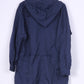 Casual Womens 40 L Parka Rain Jacket Full Zipper Nylon Waterproof Hooded Lightweight Nylon Vintage