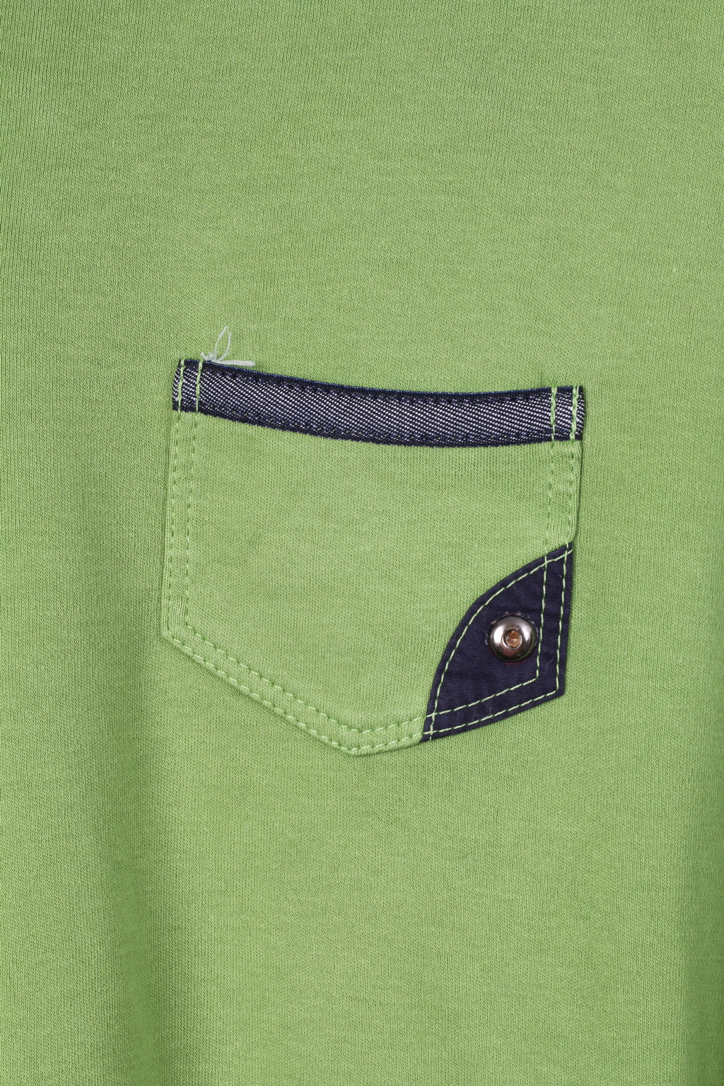 Polo femme 50 2XL boutons verts détaillés manches 7/8 haut en coton 