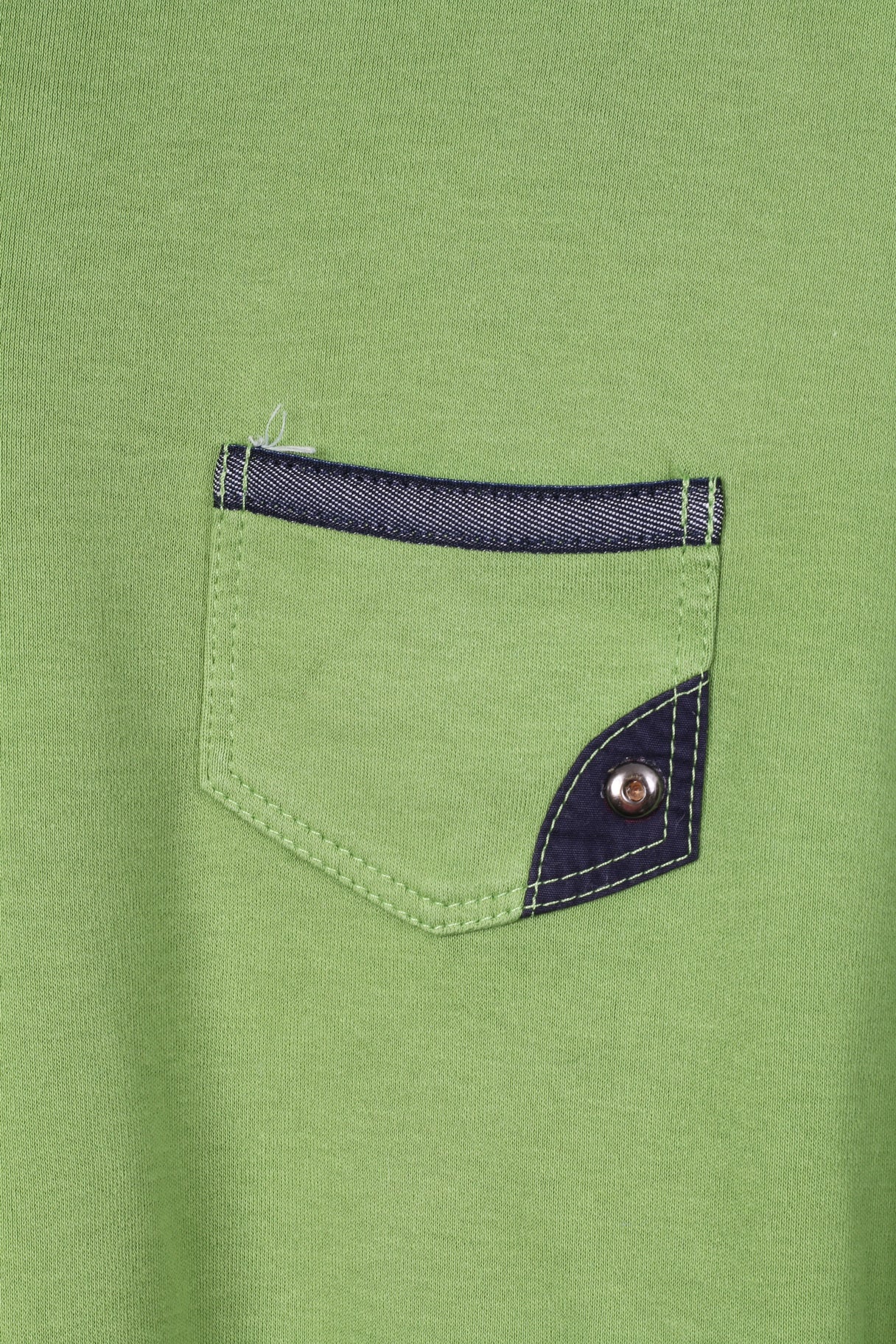 Polo femme 50 2XL boutons verts détaillés manches 7/8 haut en coton 