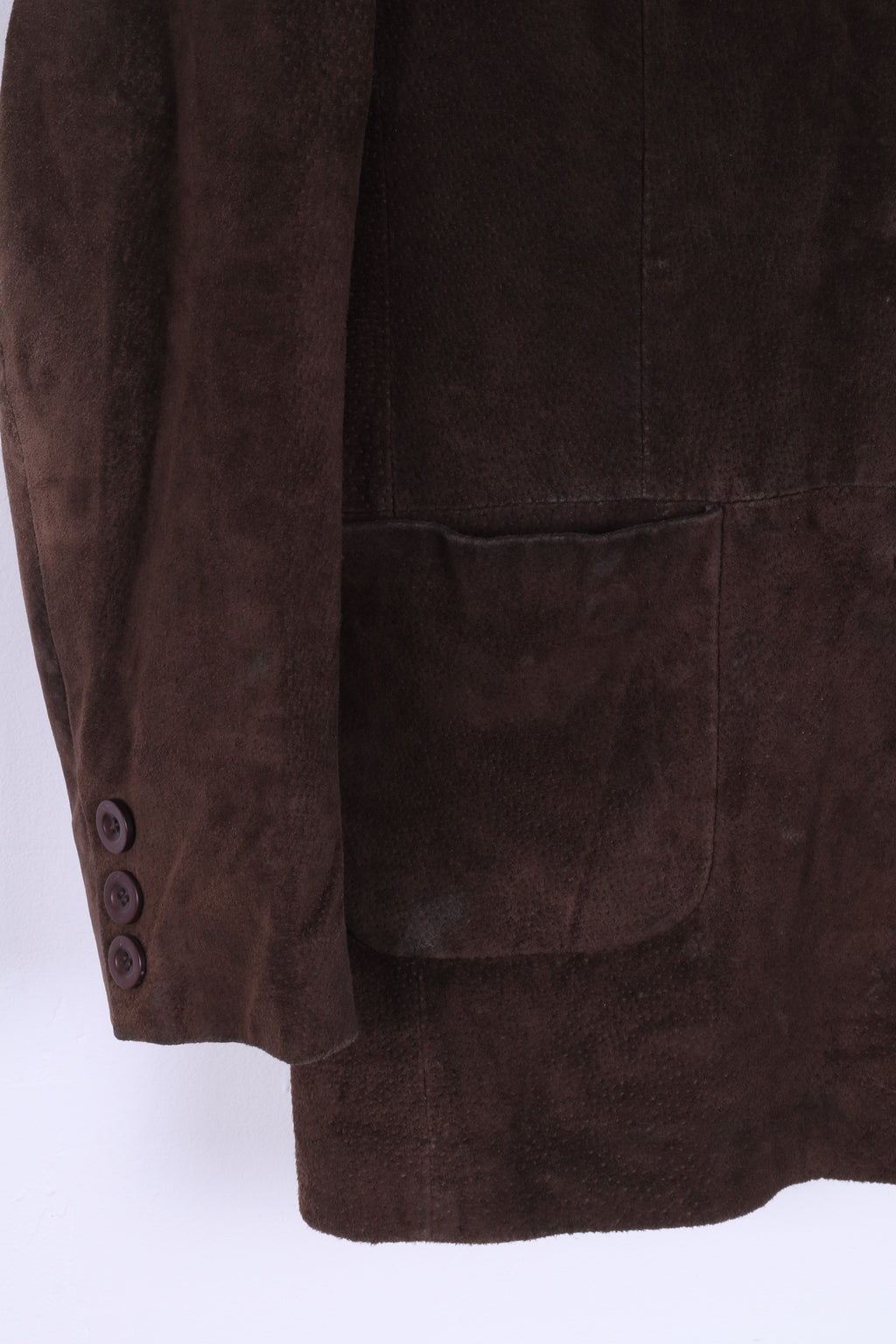 OLLY & Co Formals Womens 14 L Jacket Brown Leather Single Breasted Blazer