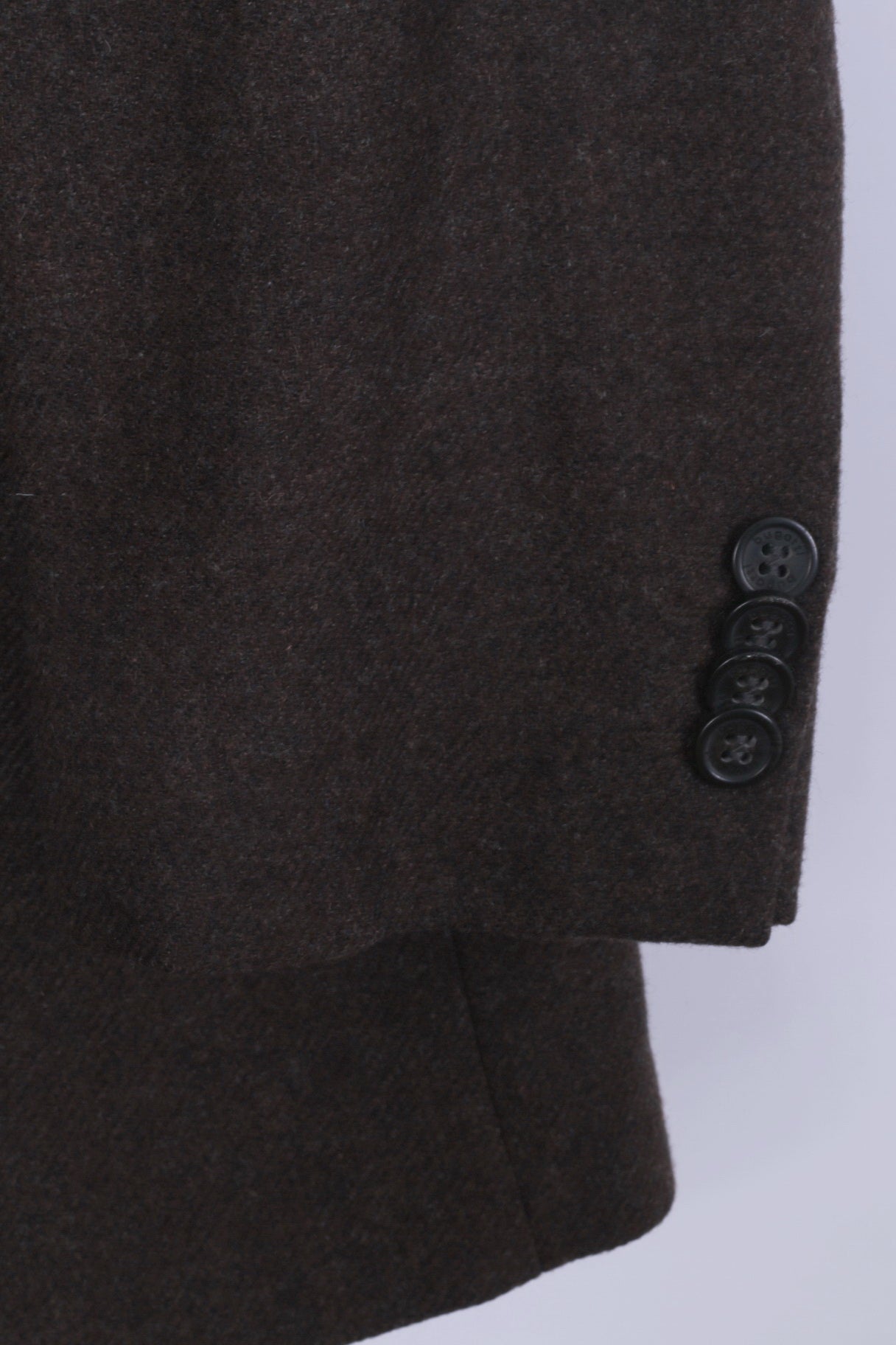 Bugatti Hommes 52 42 Blazer Marron 100% Laine Veste Classique Woolmark à Simple Boutonnage