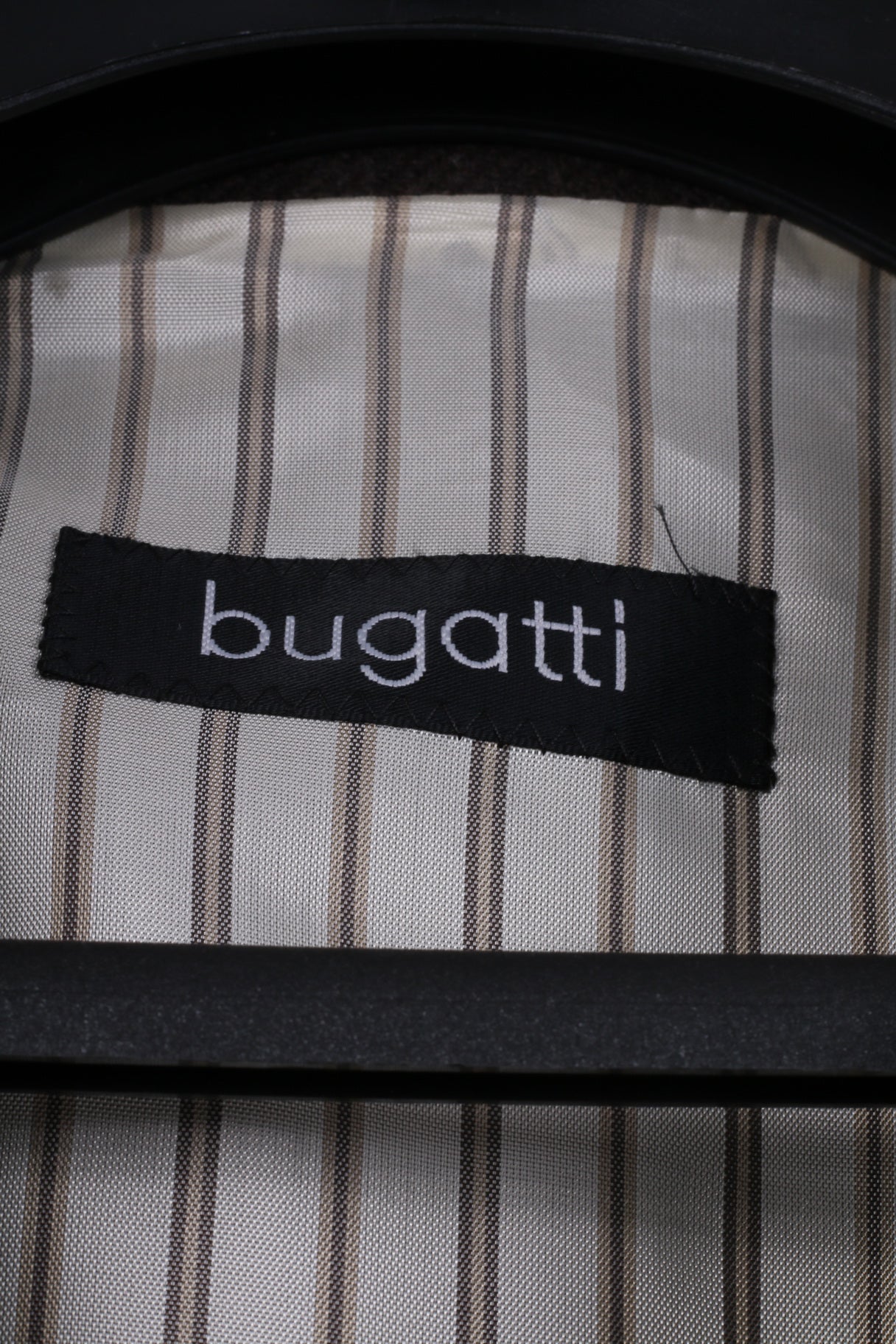 Bugatti Men 52 42 Blazer Brown 100% Wool Single Breasted Woolmark Classic Jacket