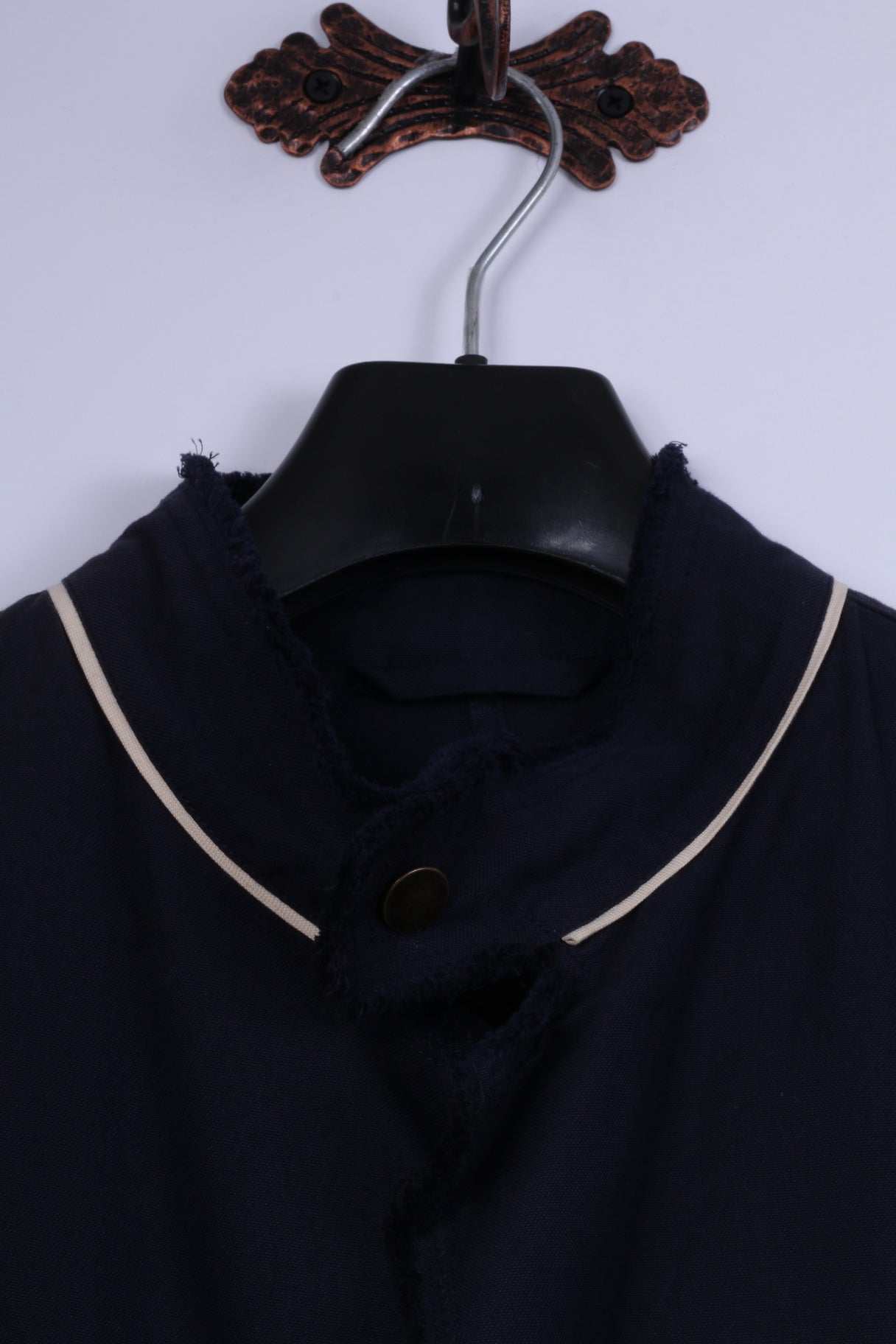 Pierre Cardin Paris Hommes 50 40 Blazer Marine Coton Marine Snaps Casual Veste Légère