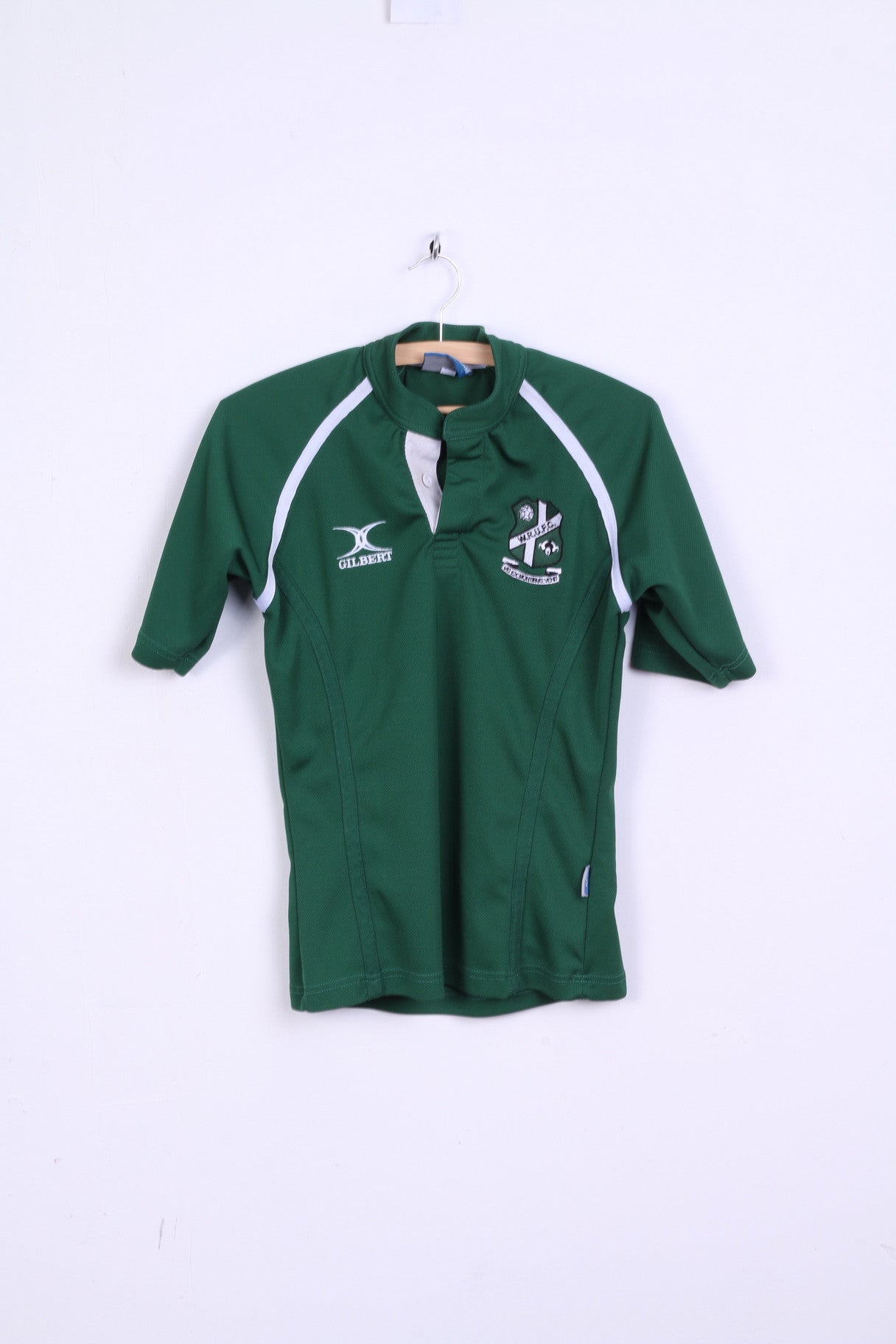 Maglia WRUFC Gilbert Rugby Ragazzi 13/14 anni Verde Manica Corta Sport