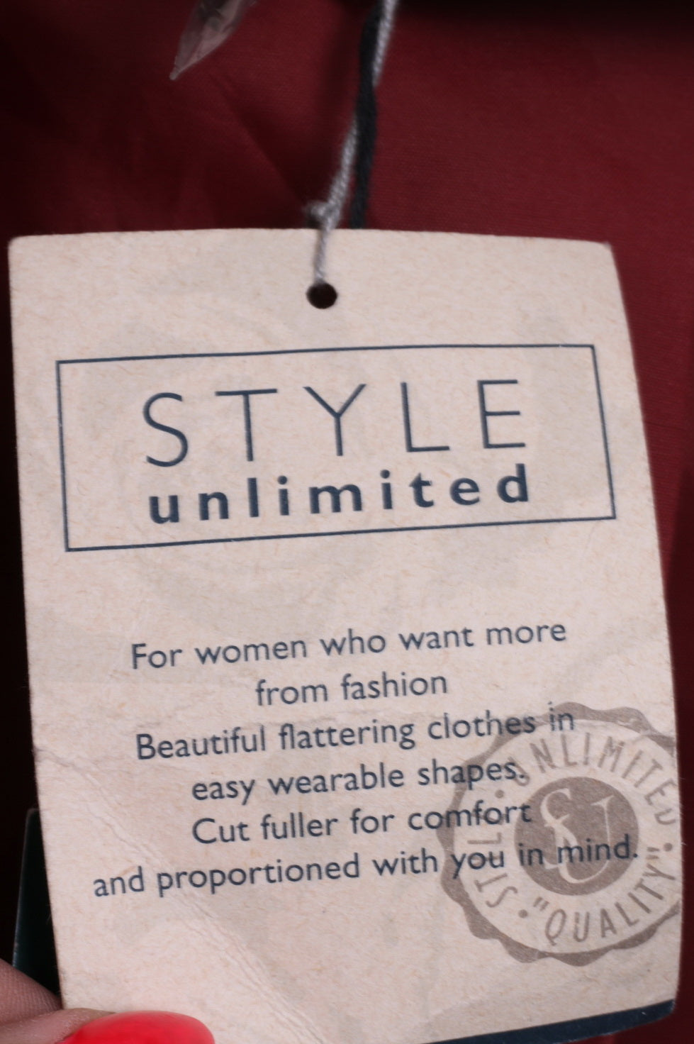 New STYLE Unlimited Womens 24 XXL Jacket Red ViscoseVintage Blazer