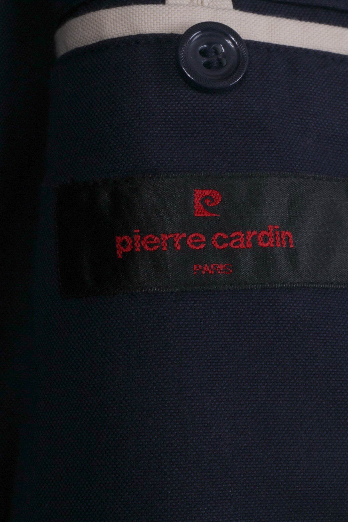 Pierre Cardin Paris Hommes 50 40 Blazer Marine Coton Marine Snaps Casual Veste Légère