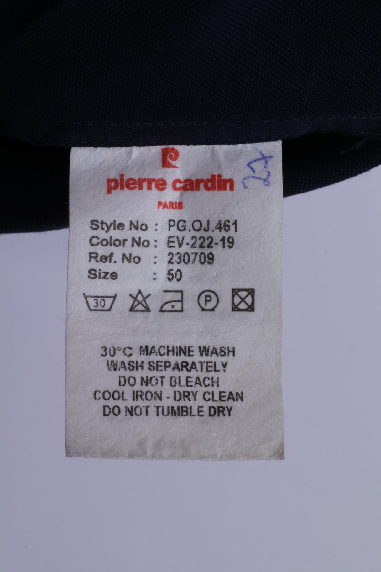 Pierre Cardin Paris Hommes 50 40 Blazer Marine Coton Marine Snaps Casual Veste Légère