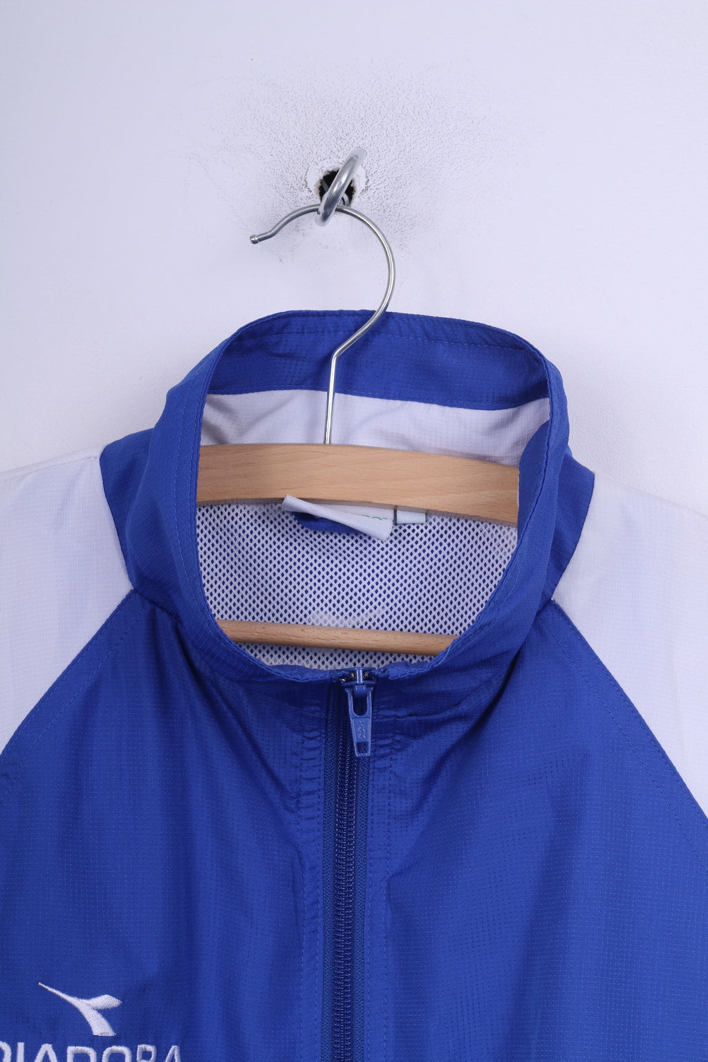Diadora Veste 170 Garçons Bleu Fermeture Éclair Complète Entraînement Sportif Léger 