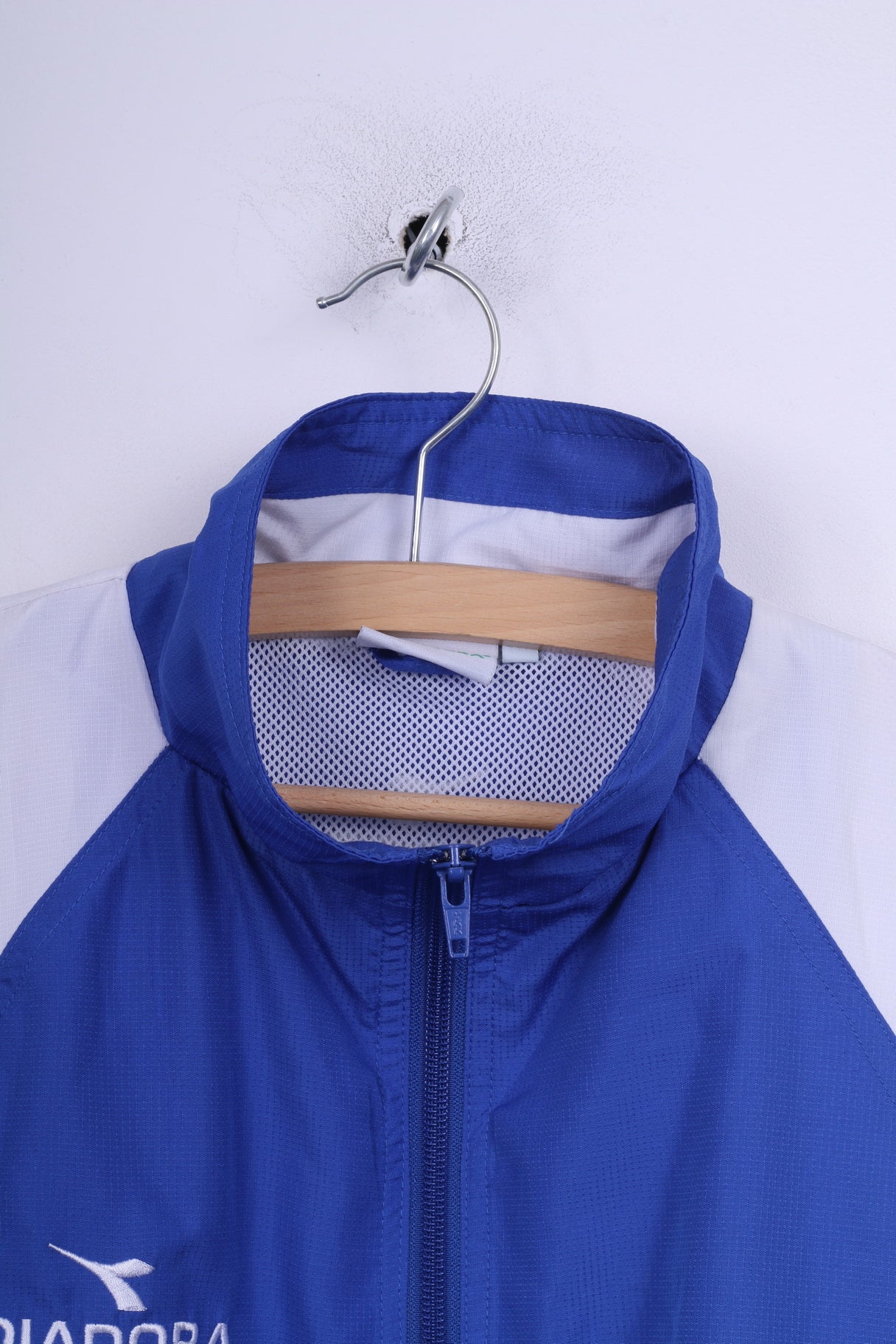 Diadora Veste 170 Garçons Bleu Fermeture Éclair Complète Entraînement Sportif Léger 